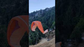 Paraglider Crashes in Trees Just Seconds After Takeoff! #paragliding #crash #himachal #youtubeshorts