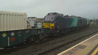 failed 68033 /88007 / 68034 rescue loco at Bridgwater 13/2/24