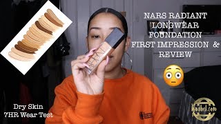 NARS RADIANT LONGWEAR 16 HR FOUNDATION | FIRST IMPRESSION + WEAR TEST