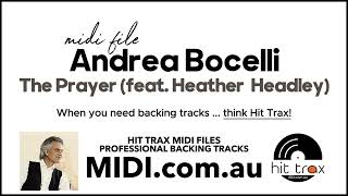 The Prayer [live] (style of) Andrea Bocelli MIDI & MP3 backing track by Hit Trax