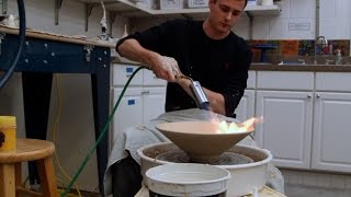 Throwing a Bowl with Blowtorch - Matt Horne Crystalline Workshop