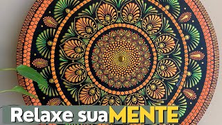 Pintando a Mandala do PODER PESSOAL, para RELAXAR a mente...