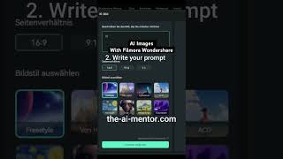 AI images with Filmora Wondershare #shorts