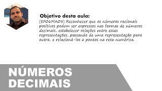 #MF6 Números decimais | Matemática 6º ano