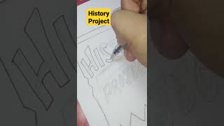 History Project Design for Front Page #shorts #projectdesign #frontpagedesignsforproject