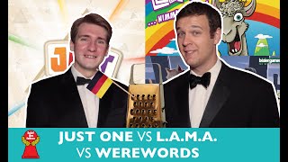 Which is Greater? Episode 22: Just One vs Lama vs Werewords