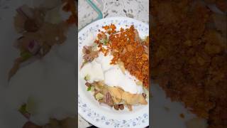 SAMOSA CHAAT #streetfood #trending #shorts #foodie #viralvideo #fyp