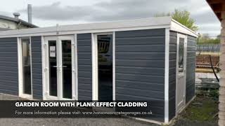 Hanson Garages - Plank Clad Garden Room