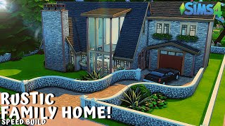 Rustic Family Home! || Building Newcrest (Episode 7) 30x30 || Sims 4 Speed Build || No CC || No Mods