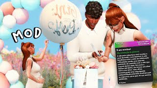 o MOD de CHÁ REVELAÇÃO realista no the sims 4 💗 (parto realista / child birth)