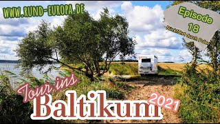 Teil 18: Rückfahrt der Baltikum Tour: In der Nähe von  Slubsk und am  Stettiner Haff bei Wolin