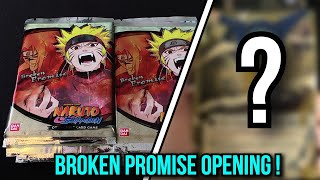 Broken Promise Booster Pack Opening! Naruto CCG Pack Opening