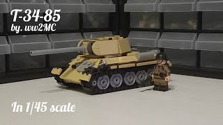 LEGO T-34-85 in minifig scale