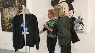 Pop up store of art sweatshirt collection