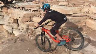 Horsethief Bench Drop-In, Mountain Biking with Kids