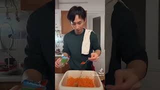 Making a Korean carrot salad #carrotsalad #carrot #cooking