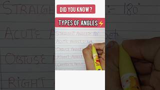 Types of angles🤯#shorts #short #youtubeshorts #shortvideo #typesofangles