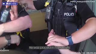 Moment police arrest persistent shoplifter after failed attempt