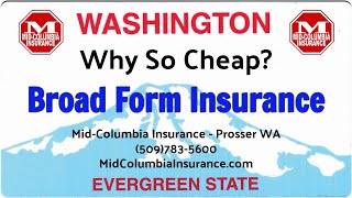 Prosser WA Broad Form Insurance - Drive Legal for Less