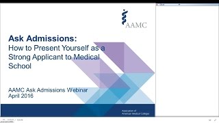 Ask Admissions Webinar Recording: How to Present Yourself as a Strong Applicant