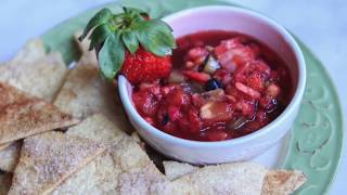 Recipe for Strawberry Salsa and Churro Chips