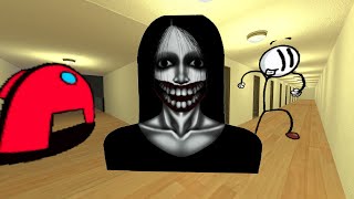 Kuchisake Onna, Henry Stickmin And Scary Among Us Nextbot Gmod