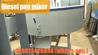 Diesel operated pan mixer