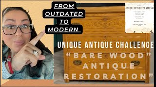 ANTIQUE RESTORATION | Bare Wood | EXTREME FURNITURE MAKEOVER | Unique Antique Challenge