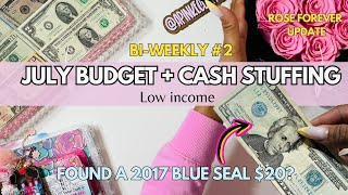 NEW SAVINGS CHALLENGE | Bi-weekly Paycheck | $1400 + ROLLOVER | CASH STUFFING | Rose forever update