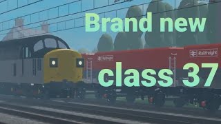 Class 37 Admin train in the special new livery visited Sidings Hotel - Lineside Simulator 20/03/2021