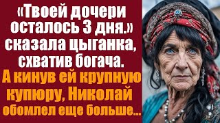 "Твоей дочери осталось 3 дня" - сказала цыганка, схватив богача. А кинув ей крупную купюру, Никола