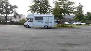 Motorhome aire in Le Guerno, France