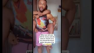 My wife made me do it😳#marriedlife #short #shorts #tiktok #viral #fyp #couples #husbandwife #trend