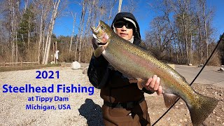 Steelhead Fishing at Tippy Dam Michigan, USA