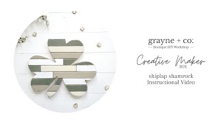 Creative Maker Box Shiplap Shamrock Instructional Video (Feb 2022)