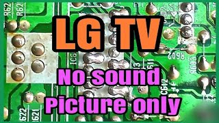 Lg tv picture ok but no sound | Lg crt tv no sound picture ok.LG sound problem impotent information.