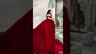 Princess long gown designs #fairytales gown dress #trending #weddingdress #youtubeshorts #viralvideo