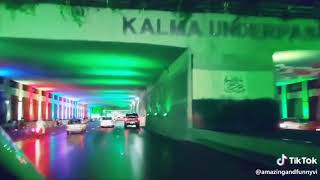 Kalma chowk underpass lahore 14 August Decoration || Azadi chowk Decoration || 14 august Day