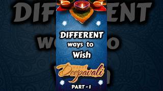 Different Ways to wish Happy Diwali! #shorts #youtubeshorts #diwali