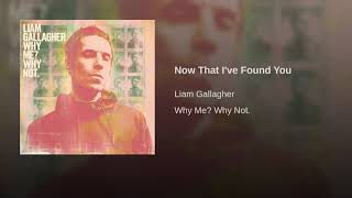 Liam Gallagher - Now That I've Found You