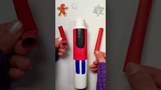 DIY 💚❤️ Christmas Nutcracker with a Spray Can, Christmas Gift, Decoration Idea #craft #art #diy