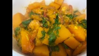 Shrimp 🍤 and Butternut squash//sweet Pumpkin //with shutki Recipe