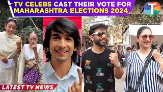 Maharashtra Elections 2024: Rahul Vaidya-Disha Parmar, Rupali Ganguly FLAUNT their inked finger!