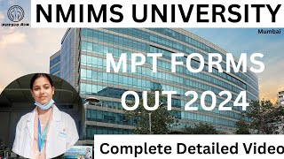 MPT in NMIMS UNIVERSITY Mumbai |Entrance exam pattern, fees, explained in detail l Poornima Sharma