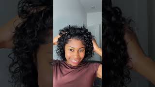 Curly Amazon wig#wigginshair#dreela#shorts#wiginfluencer#hairinfluencer#wigcontent#curlywig#wigstyle