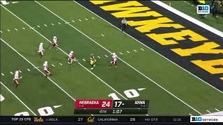 4th down punt goes into end zone. Husker Football 2022 Nebraska at Iowa - 4th quarter.