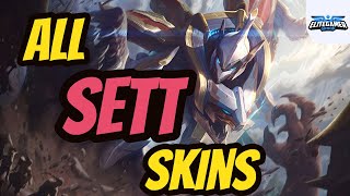 All Sett Skins Spotlight League of Legends Skin Review