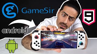 فتح صندوق يده تحكم خاصة للانظام الاندرويد وتجربة لعبة السيارات GameSir X2  Mobile Gaming Controller