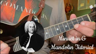 Easy Classical Mandolin Tutorial: Bach Minuet in G