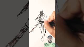 Stickman To Katanaman #chainsawmanart #chainsawmandrawing #katana4x2 #art #anime #shorts #shortfeed